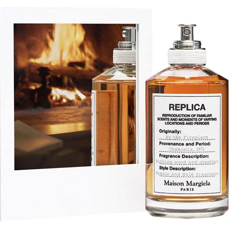 replica perfume by the fireplace